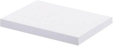 CRAFT MAGIC 2-Pack Large Foam Blocks &ndash; 60 &times; 30 &times; 5 cm Polystyrene Styrofoam Sheets for Crafting, Sculpting, Model Making and DIY School Projects