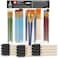 Craft Brushes, Assorted Brushes - Set of 35