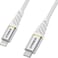 Otterbox USB-C PD Car Charger 18W And Reinforced USB-C To Lightning Cable, MFI Certified, Fast Charging Bundle For iPhone And iPad, Drop Tested, Rugged, Ultra Durable, White