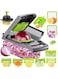 QXSTME Vegetable Chopper, Pro Onion Chopper, 13 in 1 Multifunctional Food Chopper,Hand Chopper for Kitchen, Vegetable Slicer Dicer Cutter,Veggie Chopper With 8 Blades,Carrot Potato and Garlic Chopper