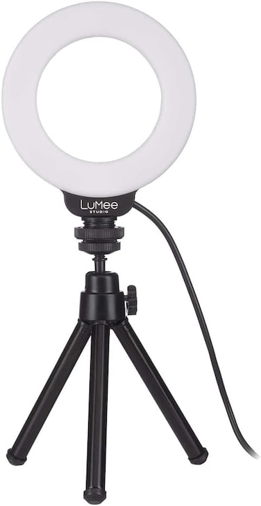 Case-Mate Lumee Studio - Ring Light With TriPod Stand - 4 Inch - TriPod And Laptop Clip Included - Black