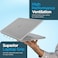 Case-Mate Case Compatible With Macbook Pro 16 Inch, Snap On Hard Shell With Clear Silicone Keyboard Cover, Laptop Case With 360&deg; Protection, Accessories For Apple Macbook Pro 2021 A2485, Clear