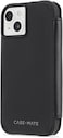 Case-Mate Wallet Folio iPhone 14 Case - Black [10Ft Drop Protection] [Compatible With Magsafe] Magnetic Flip Folio Cover Made With Genuine Pebbled Leather, Landscape Stand, Cash &amp; Card Holder