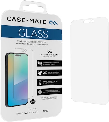Case-Mate - Glass - Screen Protector For iPhone 14 Pro Max (2022) - Ultra High Clarity Glass