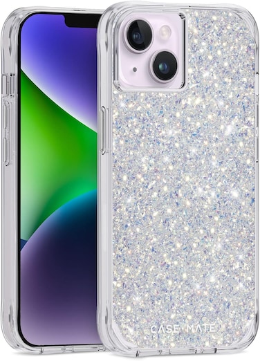 Case-Mate iPhone 14 Plus Case - Twinkle Stardust [10Ft Drop Protection] [Wireless Charging Compatible] Luxury Cover With Cute Bling Sparkle For iPhone 14 Plus 6.7", Anti-Scratch, Shock Absorbent, Slim