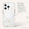 Case-Mate Rifle Paper MagSafe Case Compatible With iPhone 15 Pro, Polycarbonate, Printed In Full Color And Foil Stamped, Imported, Petite Fleurs