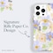 Case-Mate Rifle Paper Case With MagSafe Compatible With iPhone 15 Pro Max, Polycarbonate, Printed In Full Color And Foil Stamped, Imported, Pastel Marguerite