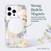 Case-Mate Rifle Paper Case With MagSafe Compatible With iPhone 15 Pro Max, Polycarbonate, Printed In Full Color And Foil Stamped, Imported, Pastel Marguerite