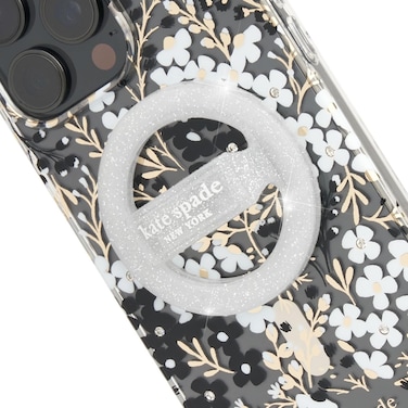 Kate Spade New York Magnetic Phone Loop Grip, Removable And Collapsible, That Sparkle Silver