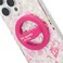 Kate Spade New York Magnetic Phone Loop Grip, Removable And Collapsible, Pom Pom Pink