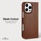 Coach Signature Leather Two Piece Detachable Wallet Folio iPhone 16 Pro Max Case, Compatible With Wireless Charging, Hazelnut