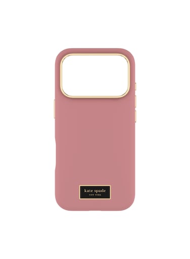 Kate Spade Case w/ Magsafe for Apple iPhone 17 Pro 6.3"   12-Ft Drop Protection w/ Anti-Scratch Anti Color Fade Coating, Raised Edges, Fashion Case, Wireless Charging - Dusk Rose