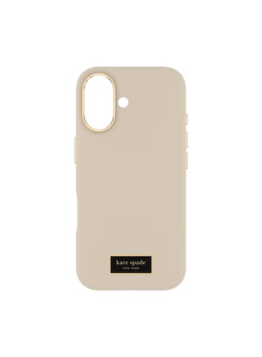 Kate Spade Case w/ Magsafe for Apple iPhone 17 6.3"   12-Ft Drop Protection w/ Anti-Scratch Anti Color Fade Coating, Raised Edges, Fashion Case, Wireless Charging - Perfect Beige