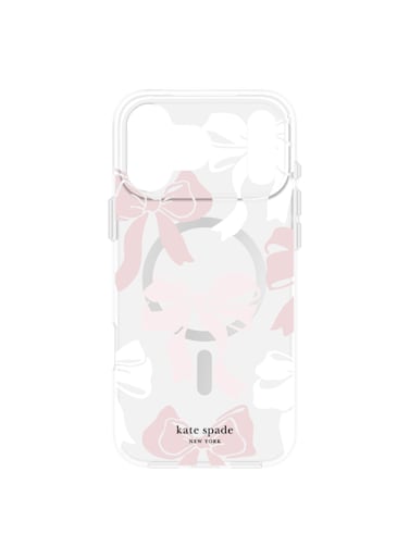 Kate Spade Case w/ Magsafe for Apple iPhone 17 Pro Max 6.9"   12-Ft Drop Protection w/ Anti-Scratch Anti Yellowing Coating, Raised Edges, Fashion Case, Wireless Charging - Bow Tie