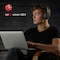 Buddyphones Fokus+ Wireless Noise Cancelling Headphones With Charging Stand, 50Hrs Battery Life, Superior Audio, Hearthru/Fokus/Music Modes, Auto On/Off, For Work, On-Line Class, Podcasts, Calls, Grey