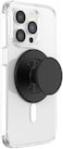 Popsockets Phone Grip Compatible With MagSafe, Adapter Ring For MagSafe Included, Phone Holder, Wireless Charging Compatible, Black