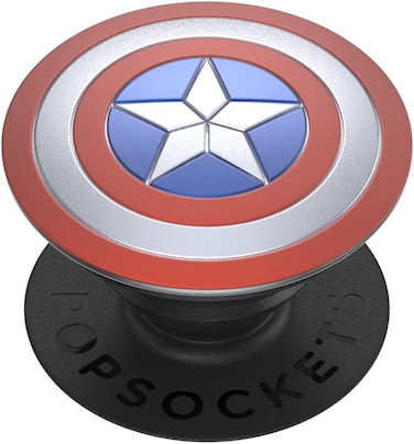 Popsockets ​​​​ Phone Grip With Expanding Kickstand, For Phone, Marvel, Enamel Captain America Shield