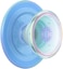 Popsockets Phone Grip Compatible With MagSafe, Adapter Ring For MagSafe Included, Phone Holder, Wireless Charging Compatible, Blue Opalescent Translucent