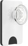 Popsockets Phone Wallet With Expanding Grip And Adapter Ring For MagSafe, Phone Card Holder, Wireless Charging Compatible, Wallet Compatible With MagSafe, White Clear