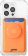 Popsockets Softgoods Phone Wallet With Expanding Grip And Adapter Ring For MagSafe, Phone Card Holder, Wireless Charging Compatible, Wallet Compatible With MagSafe, Cantaloupe