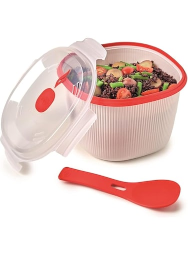 Snips Microwave Rice &amp; Grain Cooker - 2.7 Liter, BPA-Free, Fast &amp; Easy Cooking, Dishwasher Safe