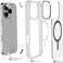Ghostek Covert iPhone 16 Pro Clear Case - Compatible with MagSafe Accessories, Shockproof Silicone, Minimalist Phone Cover (6.3 Inch, Clear Matte)
