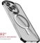 Ghostek Covert iPhone 16 Pro Clear Case - Compatible with MagSafe Accessories, Shockproof Silicone, Minimalist Phone Cover (6.3 Inch, Smoke Matte)
