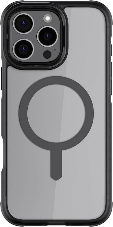Ghostek Covert Clear iPhone 16 Pro Max Case, Compatible with Apple MagSafe, Silicone Fusion Slim Shockproof Phone Case, 6.9 Inch, Matte Smoke