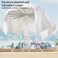 GENNEXT Tripod Clothes Drying Rack, Aluminum Laundry Drying Rack with 16 Rotatable Rods, Foldable Portable Garment Rack for Indoor Outdoor, Space Saving, Load-bearing 40kg (White)