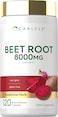 Carlyle Beet Root Capsules, 8000mg, 120 Count, Non-Gmo And Gluten Free Supplement
