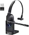 EKSA Bluetooth Headset, Wireless Headphones with AI-Powered Environmental Noise Cancelling Microphone (ENC) &amp; Fast Charging Stand, Lightweight, 45Hrs On-Ear Headphone with USB Dongle for PC