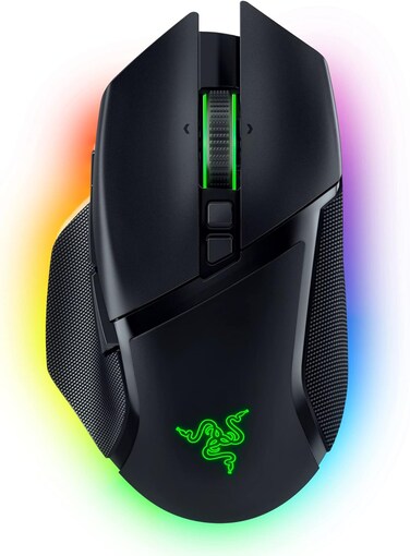 Basilisk V3 Pro Customizable Wireless Gaming Mouse with Razer HyperScroll Tilt Wheel - Black