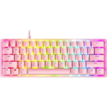 Razer Huntsman Mini 60% PC Gaming Wired Keyboard Clicky Optical Switch (Quartz Edition) - Pink (International Version)