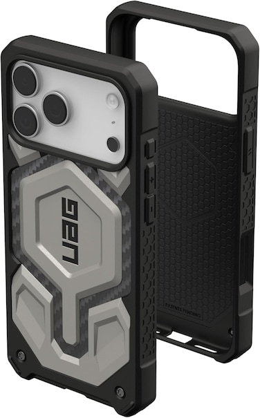 Urban Armor Gear UAG Monarch Pro designed for iPhone 17 Pro MAX case cover MagSafe compatible [25 Feet Drop tested] - Titanium