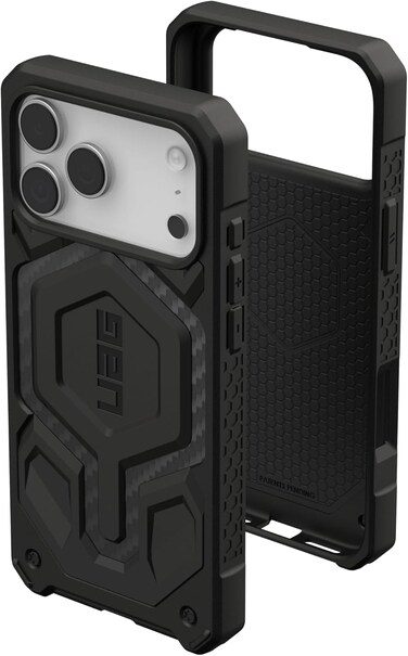 Urban Armor Gear UAG Monarch Pro designed for iPhone 17 Pro MAX case cover MagSafe compatible [25 Feet Drop tested] - Carbon Fiber