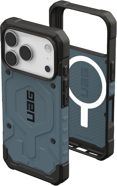 Urban Armor Gear UAG Pathfinder for iPhone 17 PRO case cover MagSafe compatible [18 Feet Drop tested] - Cloud Blue