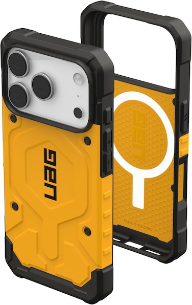 Urban Armor Gear UAG Pathfinder for iPhone 17 PRO case cover MagSafe compatible [18 Feet Drop tested] - Heritage Yellow
