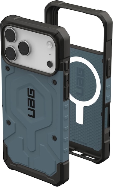 Urban Armor Gear UAG Pathfinder for iPhone 17 Pro Max case cover MagSafe compatible [18 Feet Drop tested] - Cloud Blue