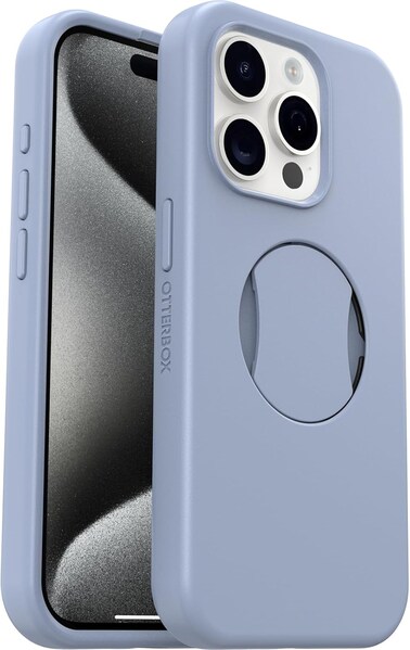 Otterbox Ottergrip Symmetry Case For iPhone 15 Pro For MagSafe, Drop Proof, Protective Case With Built-In Grip, 3X Tested To Military Standard, Blue