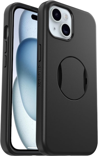 Otterbox Ottergrip Symmetry Case For iPhone 16E, 15, 14, 13 For Magsafe, Drop Proof, Protective Case With Built-In Grip, 3X Tested To Military Standard, Black