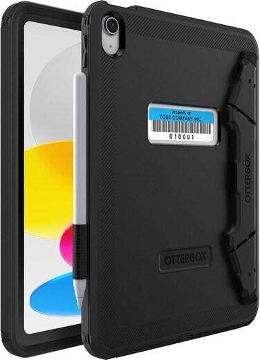 Otterbox Defender Kickstand Case For Apple iPad 10Th Gen, Ultra Tough Case With Built In Screen Protector, 2X Military Standard Tested, Black (No Retail Packaging)