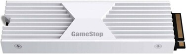 GameStop 1TB Storage Expansion NVMe M.2 PCIe Gen 4x4 SSD with Heatsink - White (International Version)