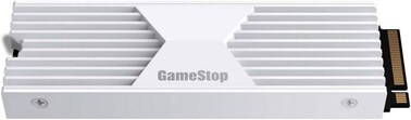 GameStop Internal SSD Storage Expansion NVME M.2 PCIe Gen 4x4 with Heatsink 2TB - White (International Version)