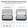 Lacdo USB Flash Drive Case Thumb Drive Holder Case Organizer Portable Electronic Accessories Storage Bag for SanDisk SamData Samsung USB Flash Drives Jump Drive Memory Stick, SD Card, Cable, Black