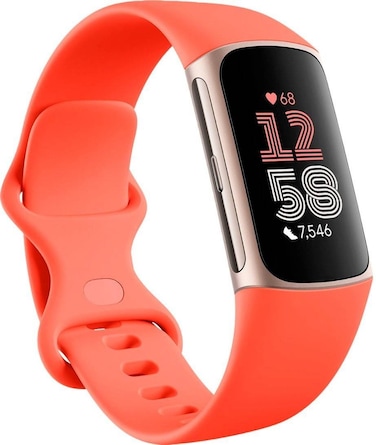 Fitbit Activity Tracker Charge 6 Advanced Fitness &amp; Health Tracker - Coral (International Version)