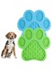 IBAMA Pet Silicone Licking Pad, Anti Choke Slow Food With Suction Cup Tool, For Dog Cat Pet Bath Distraction, Cat Claw Two Pack Green &amp; Blue, LICKPAD02-2P