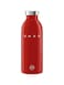 SMEG x 24Bottles Lightweight and Leakproof Urban Bottle, Stainless Steel, 50&rsquo;s Style, 1L, Red