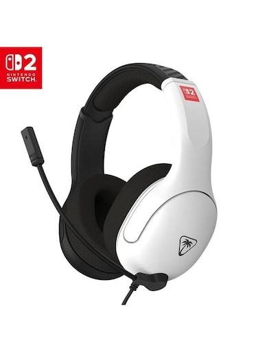 Turtle Beach Airlite Fit Wired Gaming Headset Nintendo Switch 2 Black/White Headset