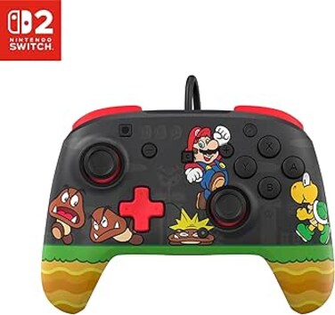 Turtle Beach Rematch Wired Gaming Controller for Nintendo Switch 2 (Goomba Stomp)
