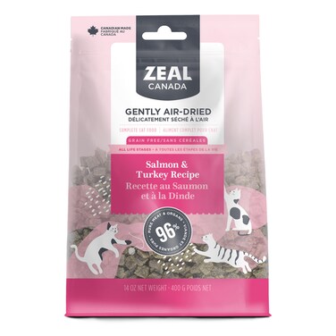 Zeal Gently Air-Dried Salmon and Turkey Recipe for Cats 14oz/400g
